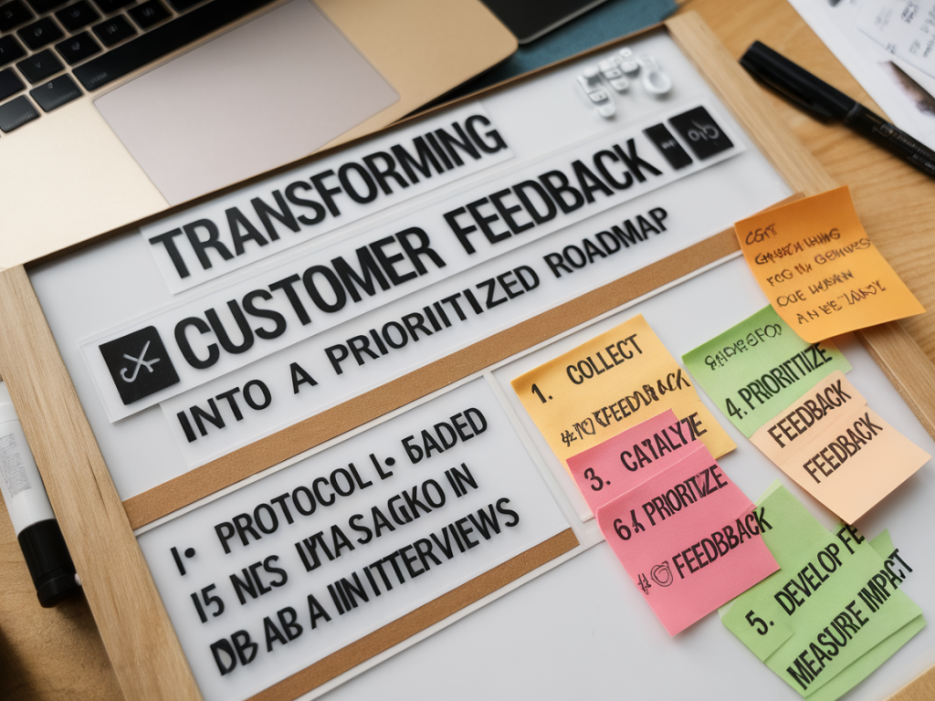 Transformer les feedbacks clients en une roadmap priorisée : protocole en six étapes basé sur nps et interviews