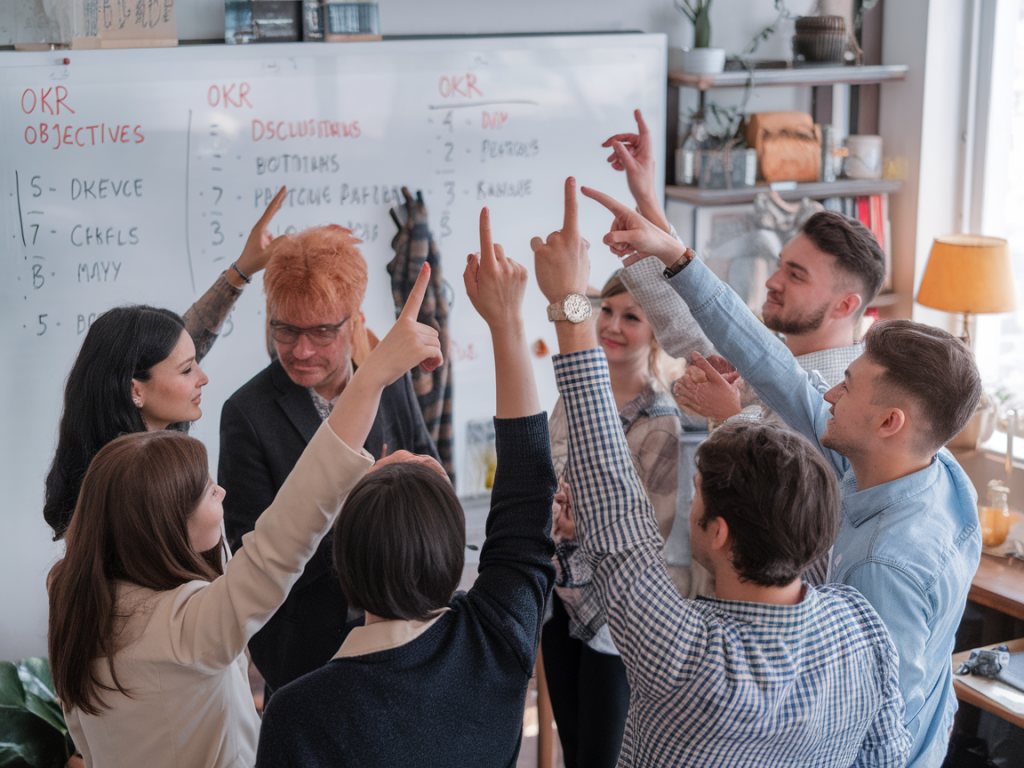 Comment définir des objectifs OKR réalistes pour une équipe commerciale de 8 personnes