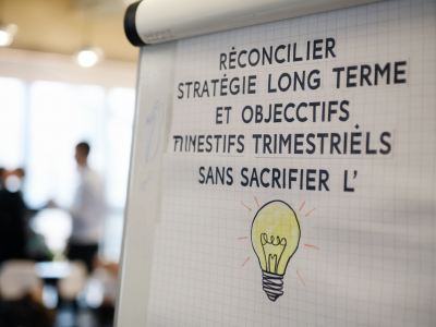 Réconcilier stratégie long terme et objectifs trimestriels sans sacrifier l'innovation