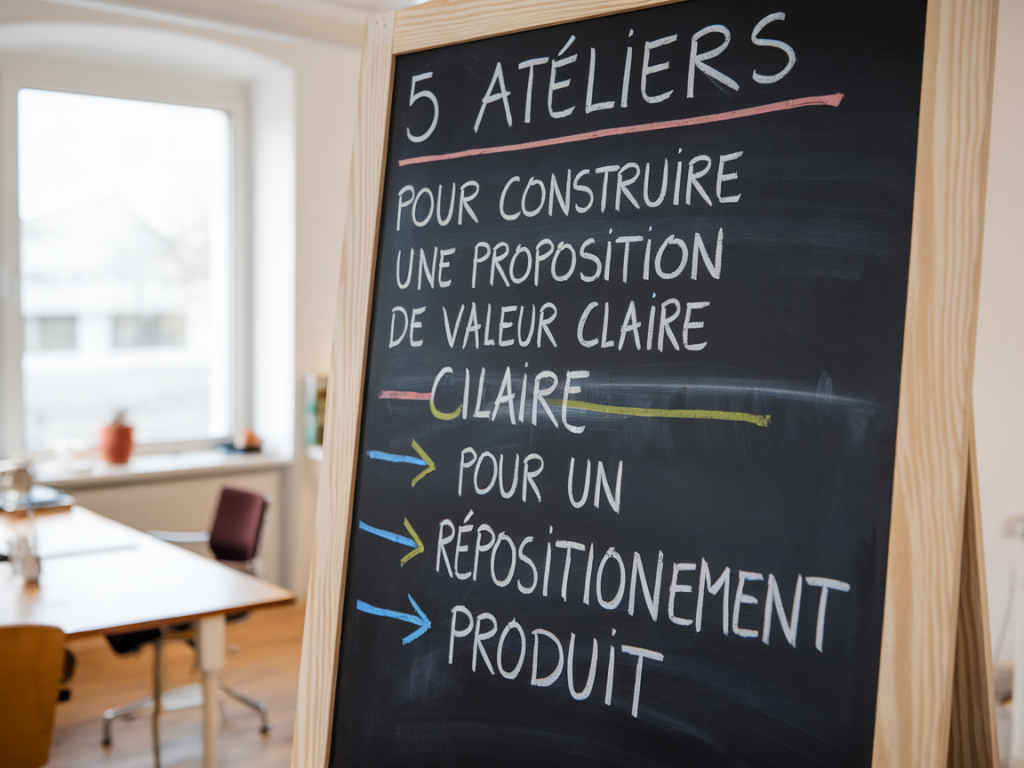 Construire une proposition de valeur claire pour un repositionnement produit en 5 ateliers